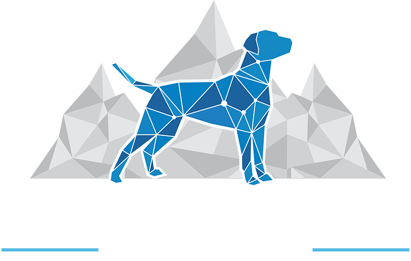 Trek Veterinary Surgery logo - white